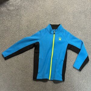 Kids Spyder full zip sweater size M 10/12